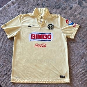 Nike Yellow Las Aguilas Del America Jersey Shirt